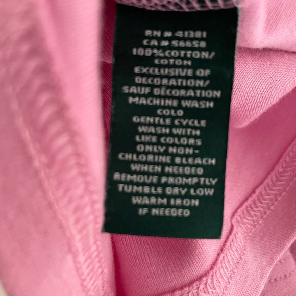 Ralph Lauren Boatneck Bubblegum Pink Short Sleeve Tee - Picture 5 of 5